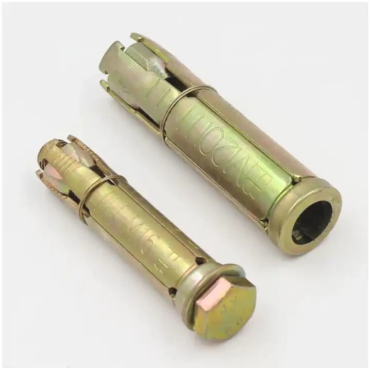 Fixing Bolts for Concrete Yellow Zinc Plated 3PCS 4PCS Fix Anchor Bolt 3