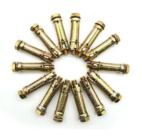Fixing Bolts for Concrete Yellow Zinc Plated 3PCS 4PCS Fix Anchor Bolt 4
