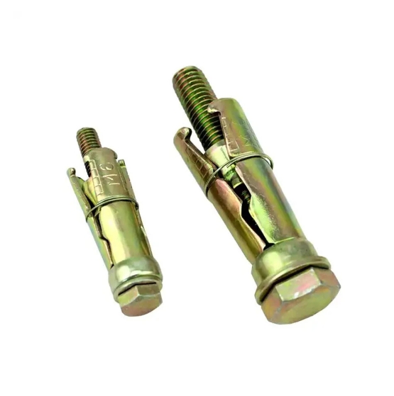 Fixing Bolts for Concrete Yellow Zinc Plated 3PCS 4PCS Fix Anchor Bolt 5