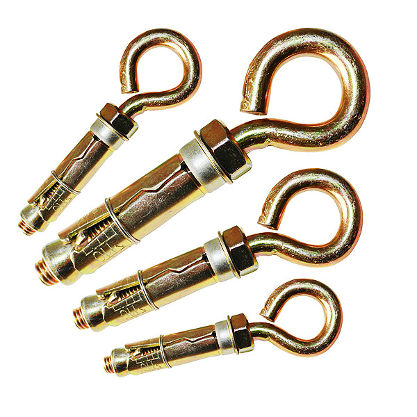 Yellow Zinc Plated 3PCS Expansion Eye Bolt 4