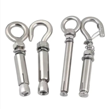 Stainless Steel Heavy-Duty Ring Lifting Bolt 10mm Expansion Eyebolt with Eye Anchor Closed Hook Anchor for Concrete