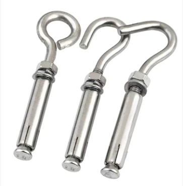 Stainless Steel Heavy-Duty Ring Lifting Bolt 10mm Expansion Eyebolt with Eye Anchor Closed Hook Anchor for Concrete 2