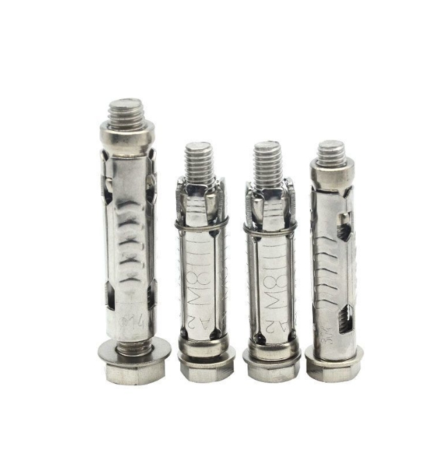 Hex Bolt Sleeve Anchors with Washer 4Pcs Fix Anchor Stainless Steel Plain Rawl Anchor Bolts