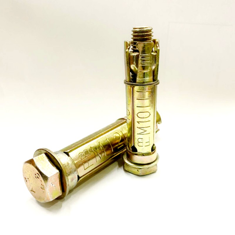 Yellow Zinc Plated 4PCS Fixing Anchor Bolt