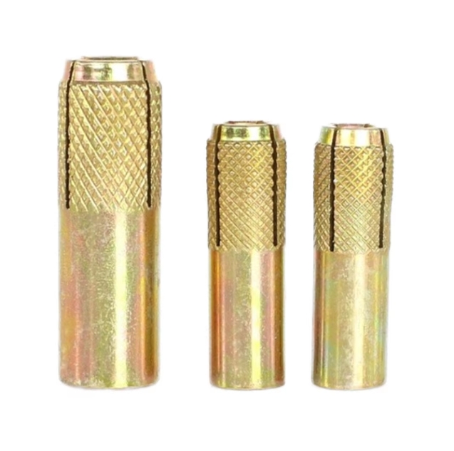 Fixing M12 Carbon Steel Yellow Zinc Plated Expansion Drop in Anchor
