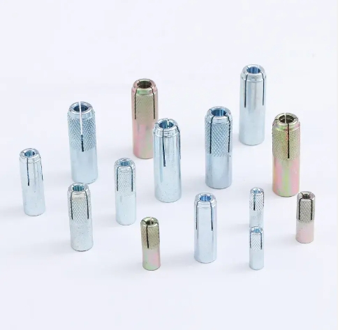 Professional Manufacturing Zinc Plated Customized Stainless Carbon Steel Drop In Anchors with Knurling