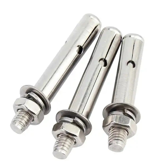 Hex Concrete Sleeve Anchors with Spring and Flat Washer 1