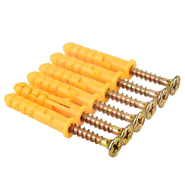 Fasteners Fish-shaped Plastic Expansion Bolt Set Gypsum Board Screw-in Nylon Expansion Pipe