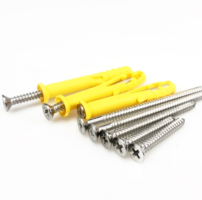 Fasteners Fish-shaped Plastic Expansion Bolt Set Gypsum Board Screw-in Nylon Expansion Pipe 1
