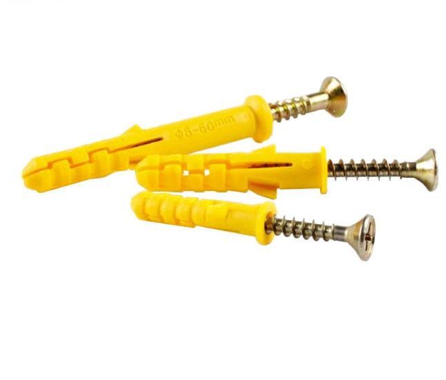 Fasteners Fish-shaped Plastic Expansion Bolt Set Gypsum Board Screw-in Nylon Expansion Pipe 2