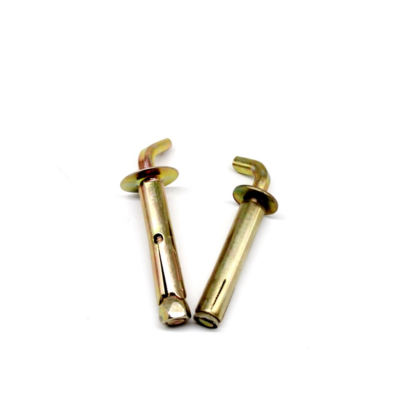 Yellow Zinc Plated Carbon Steel Fix Bolt with Hook 1