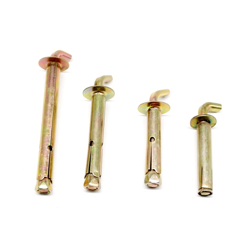 Yellow Zinc Plated Carbon Steel Fix Bolt with Hook 3