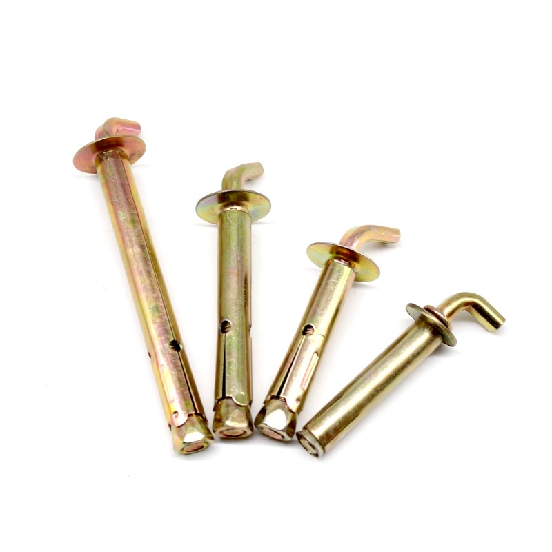 Yellow Zinc Plated Carbon Steel Fix Bolt with Hook 4