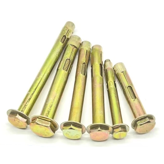 Carbon Steel Metric Size Expansion Bolts Sleeve Anchor with Hex Nut