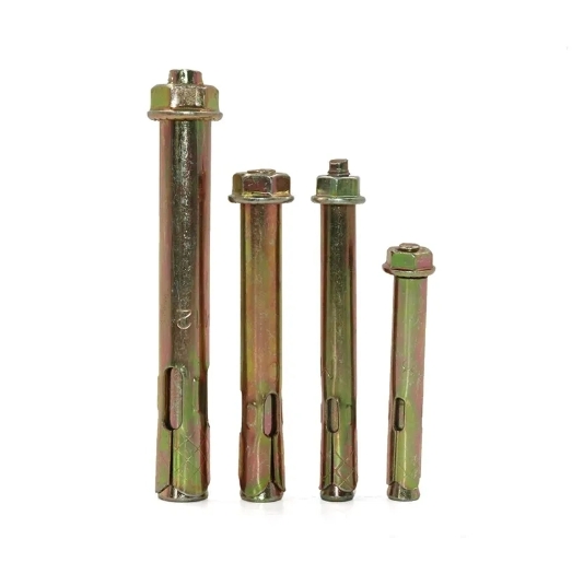 Carbon Steel Yellow Zinc Plated Galvanized Anti Skid Shark Fin Hit Sleeve Anchor with Hex Nut 1