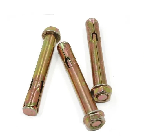 Carbon Steel Yellow Zinc Plated Galvanized Anti Skid Shark Fin Hit Sleeve Anchor with Hex Nut 5