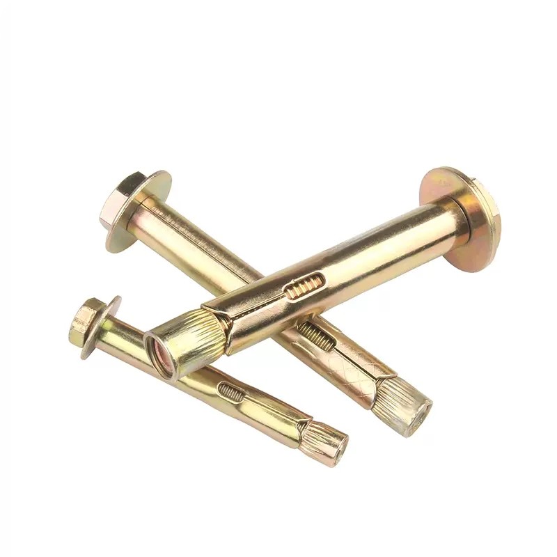 Color Zinc Plated Carbon Steel Hex Sleeve Anchor Bolt