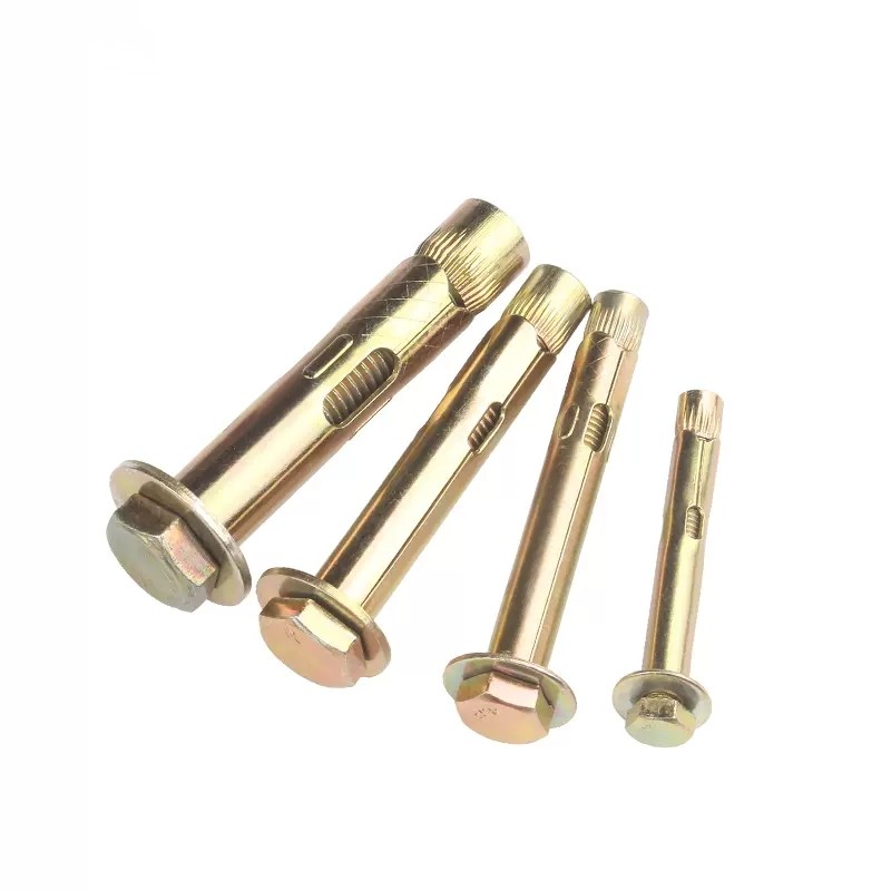 Color Zinc Plated Carbon Steel Hex Sleeve Anchor Bolt 3