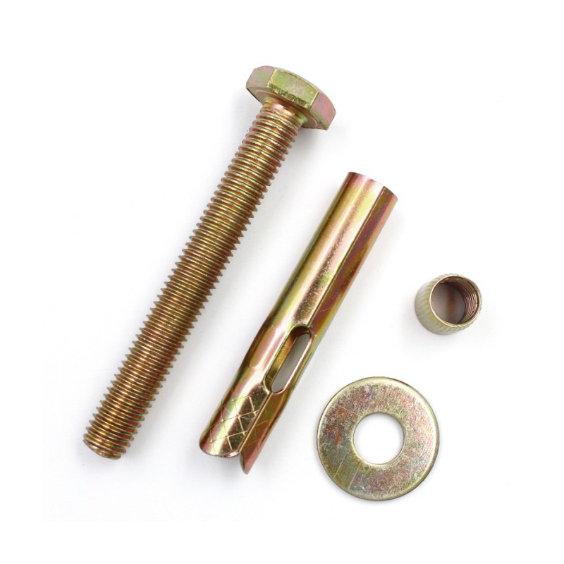 Color Zinc Plated Carbon Steel Hex Sleeve Anchor Bolt 4