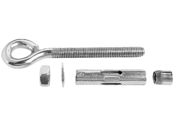 304 316 Stainless Steel Sleeve Anchor Closed Hook Class a B C Eye Anchor Hook Heavy Duty Anchor With Hook Bolt