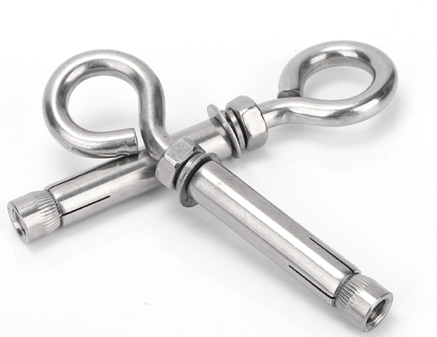 304 316 Stainless Steel Sleeve Anchor Closed Hook Class a B C Eye Anchor Hook Heavy Duty Anchor With Hook Bolt 1
