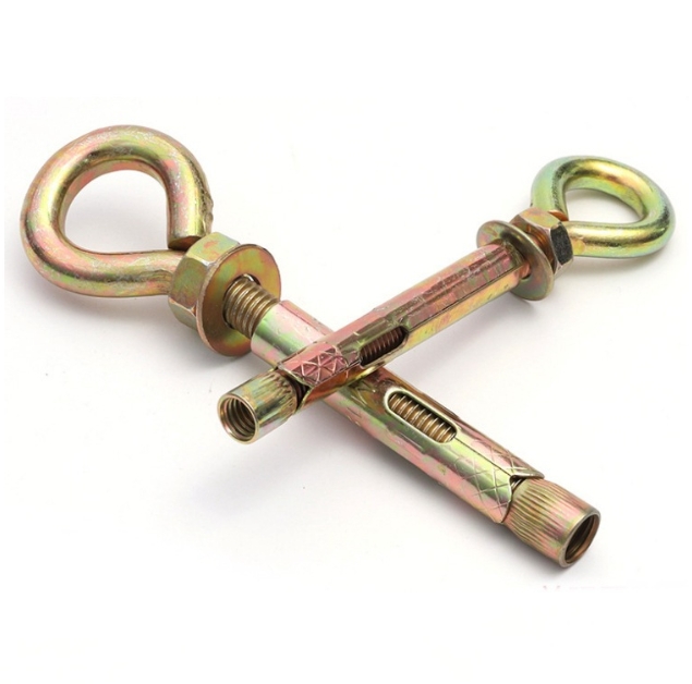 Carbon Steel Grade 4.8 8.8 10.9 12.9 Class a B C Galvanized Sleeve Shield Wedge Anchor Expansion Bolt Closed Eye Hook Anchor 1