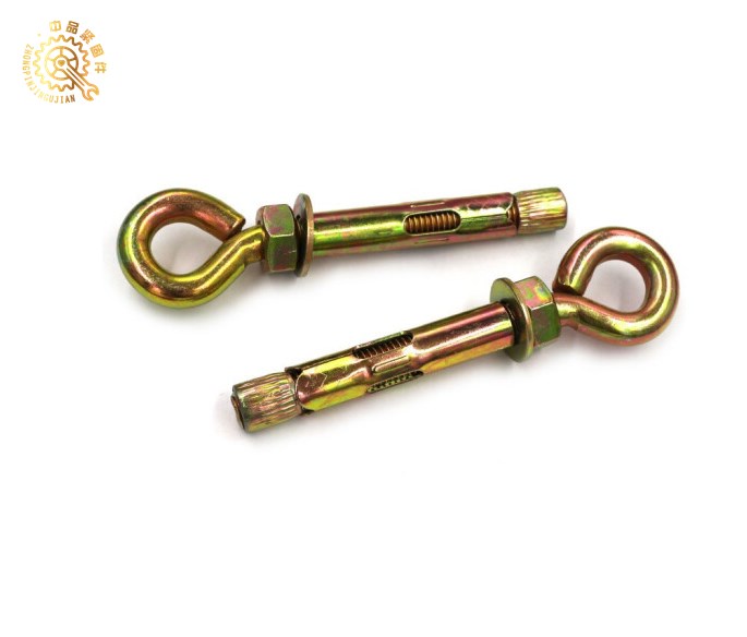 Concrete Sleeve Anchor Bolt Eye Bolt Yellow Plated Fixing Hook Bolt