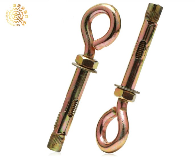 Concrete Sleeve Anchor Bolt Eye Bolt Yellow Plated Fixing Hook Bolt 1