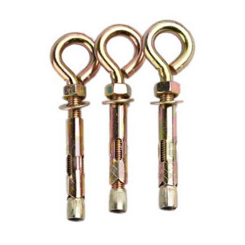 Concrete Sleeve Anchor Bolt Eye Bolt Yellow Plated Fixing Hook Bolt 2