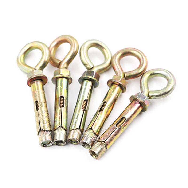Concrete Sleeve Anchor Bolt Eye Bolt Yellow Plated Fixing Hook Bolt 3
