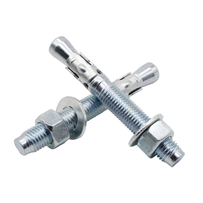 High Corrosion Resistant Custom Machined Anchor (Blue-White Zinc) Wedge Anchor 1