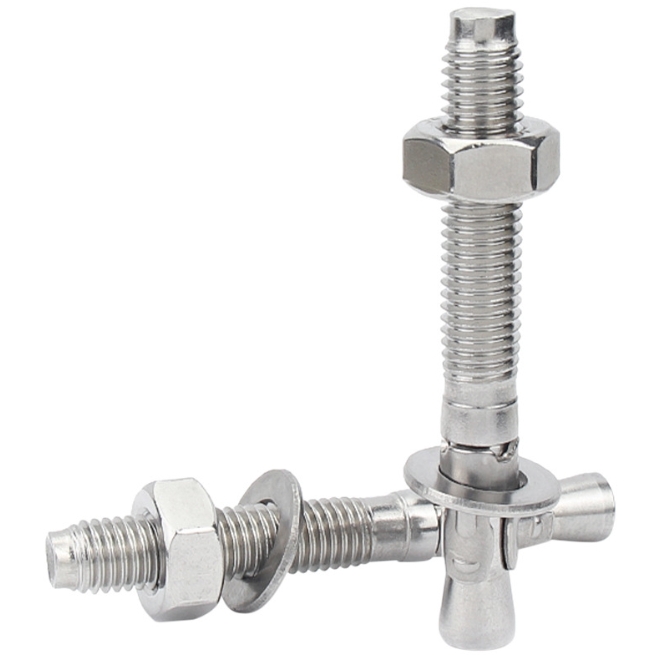 High Quality 304 316 Stainless Steel Plain Wedge Anchor Bolt 2