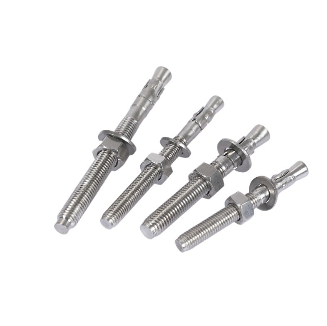 High Quality 304 316 Stainless Steel Plain Wedge Anchor Bolt 4