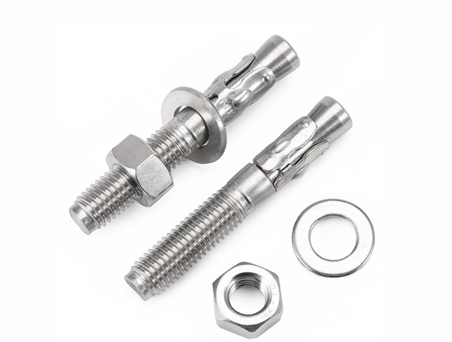 High Quality 304 316 Stainless Steel Plain Wedge Anchor Bolt 5