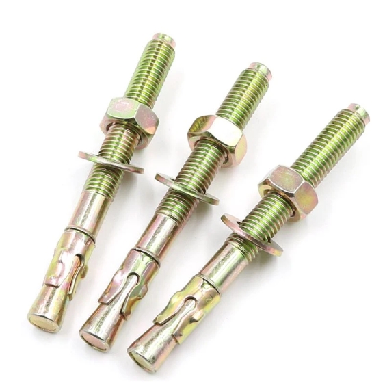 Zinc Plated Carbon Steel Wedge Anchor Expansion Bolts Screws From China