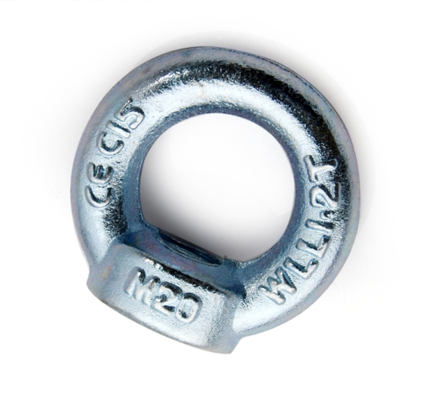 DIN582 Carbon Steel Galvanized M12 M20 M30 Zinc Plated Round Ring Shape Lifting Eye Nuts 2