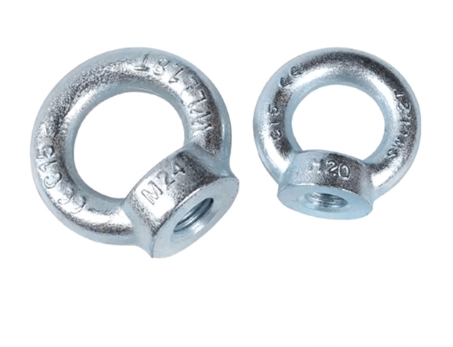 Galvanized M20 DIN582 Carbon Steel Zinc Plated Lifting Eye Nuts Ring Nuts 2
