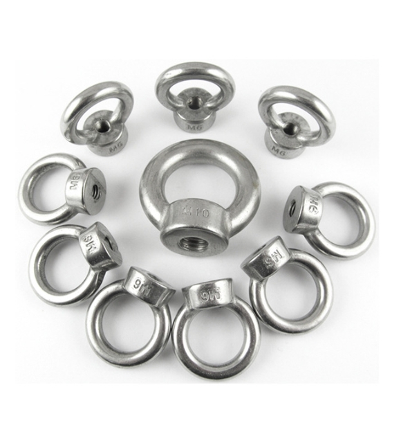 High Strength Customized Metric Inch Stainless Steel Ring Nut Eye Nuts for Heavy Industry