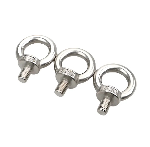 Industrial Rigging Hardware Eye Nuts 304 316 Stainless Steel Din582 Ring Thread Eye Nuts, Forged Zinc Plated Ring Nuts