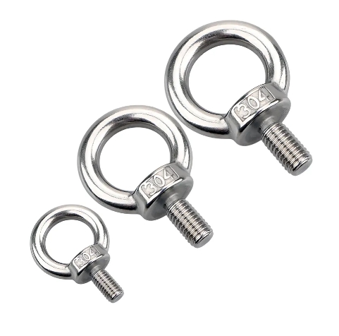 Industrial Rigging Hardware Eye Nuts 304 316 Stainless Steel Din582 Ring Thread Eye Nuts, Forged Zinc Plated Ring Nuts 1