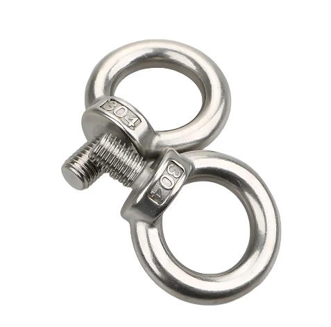 Industrial Rigging Hardware Eye Nuts 304 316 Stainless Steel Din582 Ring Thread Eye Nuts, Forged Zinc Plated Ring Nuts 3