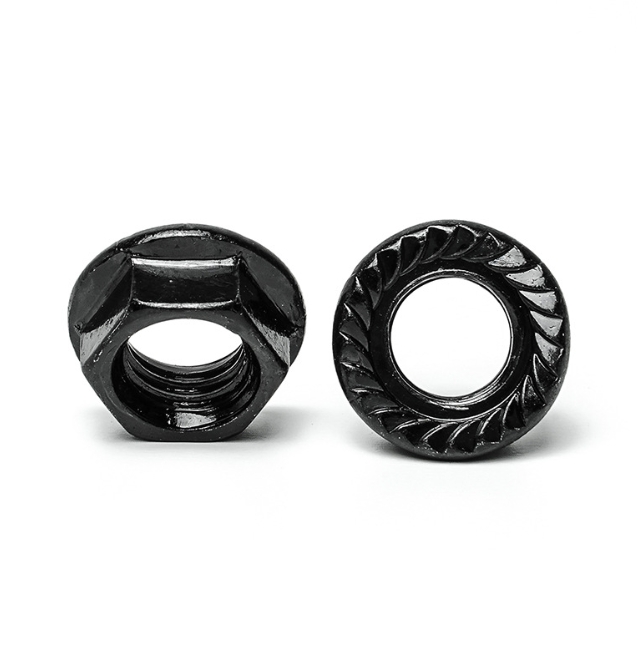 Carbon Steel Serrated Flange Nuts with Black Oxide Finish 3