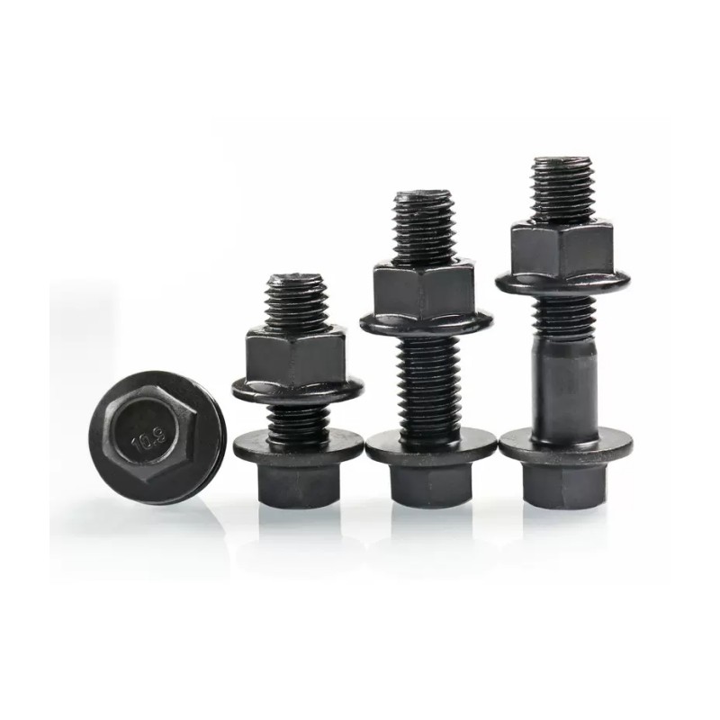 Grade 10.9 Black Carbon Steel Flange Nut 1