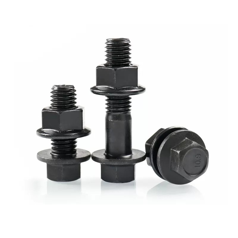 Grade 10.9 Black Carbon Steel Flange Nut 2