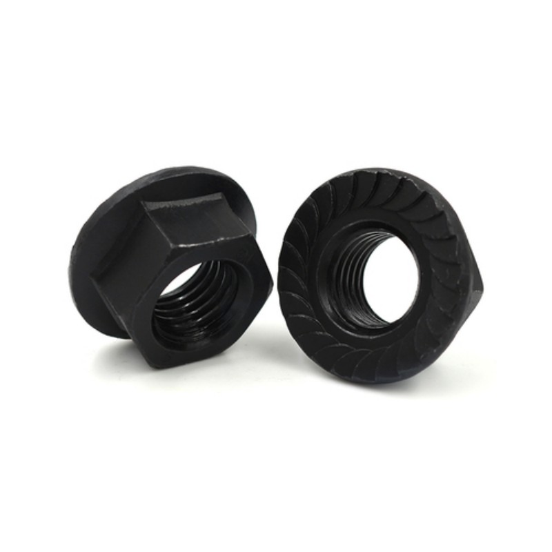 Grade 10.9 Black Carbon Steel Flange Nut 4