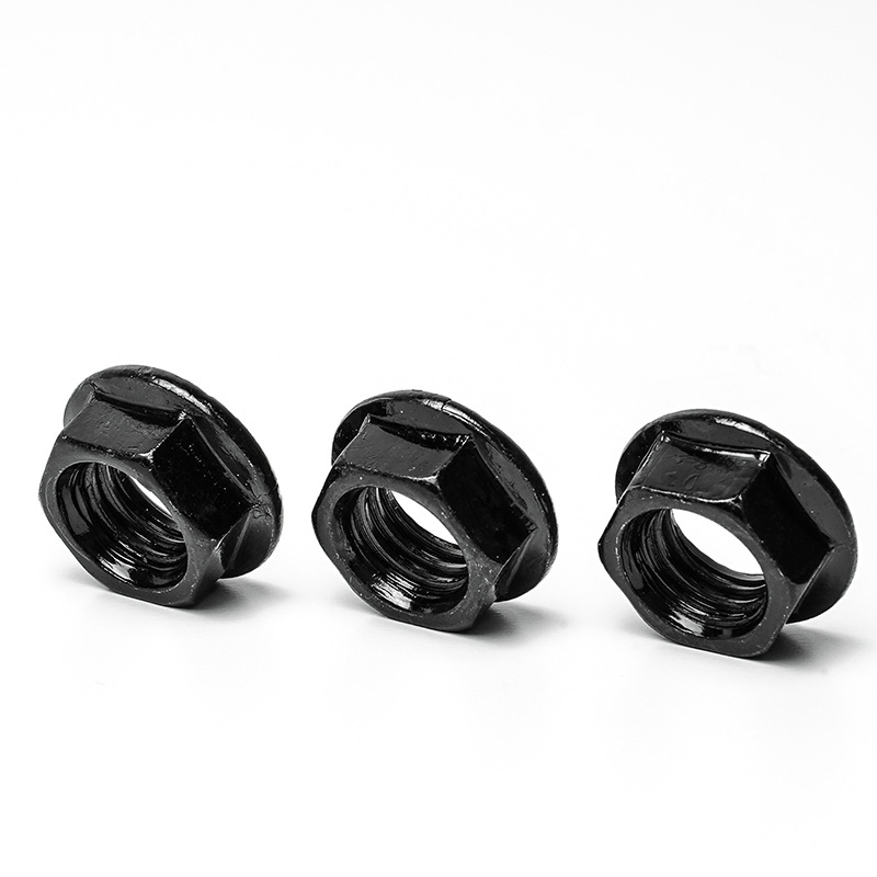 Grade 4.8 Black Carbon Steel Flange Nut 2