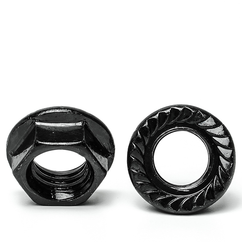 Grade 4.8 Black Carbon Steel Flange Nut 3