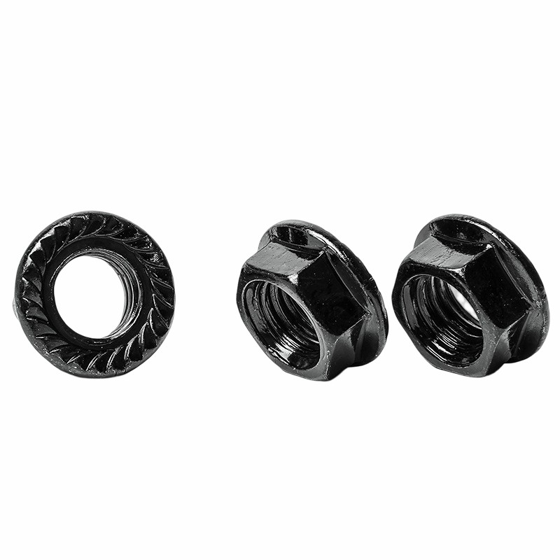 Grade 4.8 Black Carbon Steel Flange Nut 4