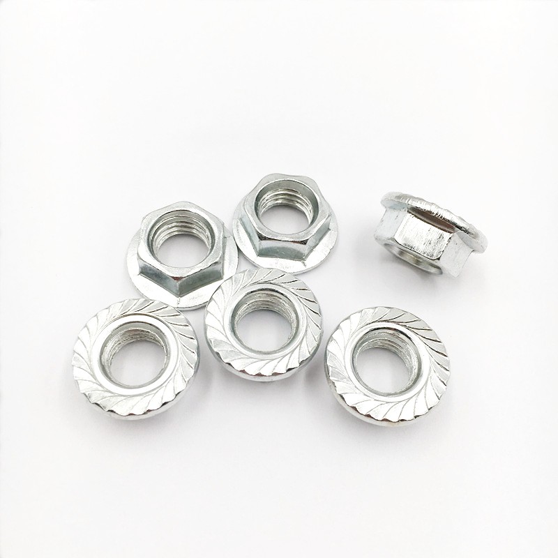 Grade 4.8 Zinc Plated Carbon Steel Flange Nut
