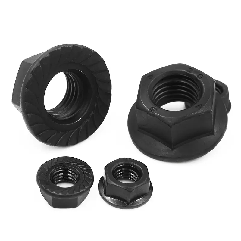 Grade 8.8 Black Carbon Steel Flange Nut